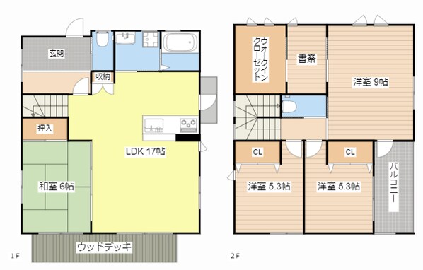 冨波乙貸家の物件間取画像